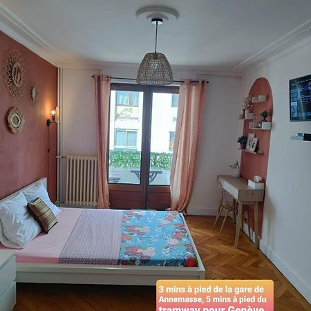 Belle Chambre D'Hote Avec Balcon Prive - 3 Mins Gare Annemasse - Geneve Acces Direct Eksteriør billede